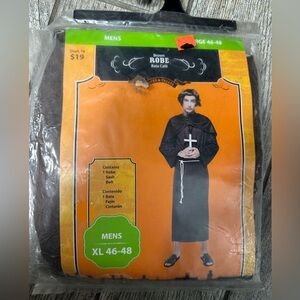 Men's Brown Robe With Sash Belt New in Package Size XL 46-48